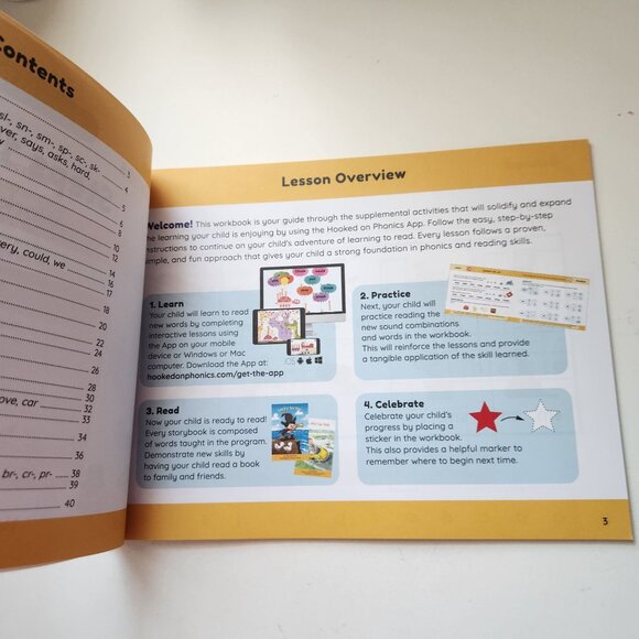 Hooked On Phonics Learn To Read Steps 15 & 16 Workbook & 2 Storybooks Educationa - Picture 5 of 8